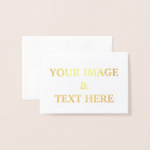 パーソナライズされた 箔カード (封筒付き正面)