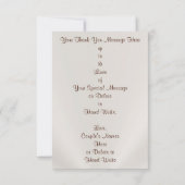 パーソナライズされた,結婚のサンキューカードと写真 サンキューカード (裏面)