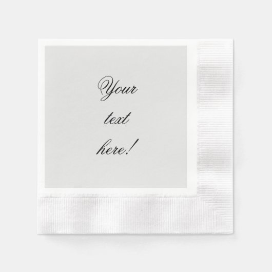 パーソナライズされた 縁ありカクテルナプキン (正面)