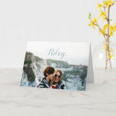 [パーソナライズされた]花嫁プロポーザル写真招待状 カード (黄色い花)