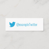 パーソナライズされた「落ちたウッドア葉ンの」 Twitter スキニー名刺 (裏面)