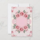 [パーソナライズされた]赤ちゃんエレガントガールシャワー招待状 招待状 (裏面)