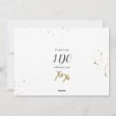 [パーソナライズされた]金ゴールドスプラッシュbridesmaid提案 シーズンカード (裏面)