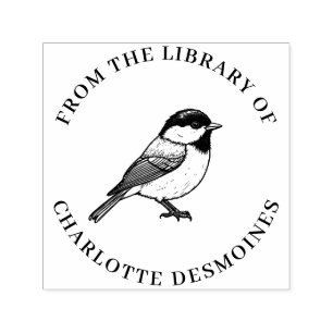 パーソナライズされた《鳥》アメリカゴガラブックスタンプカスタムEx Libris セルフインキングスタンプ