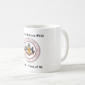 + パーソナライズされた 11 onまたは15 oz MUG （SEALロゴ付き） コーヒーマグカップ (正面右)