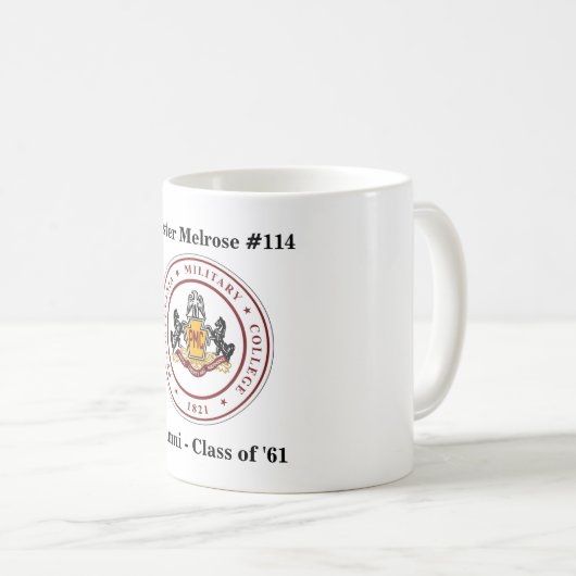 + パーソナライズされた 11 onまたは15 oz MUG (SEALロゴ付き) コーヒーマグカップ (正面右)