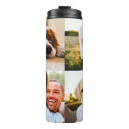 パーソナライズされた 4 Photo Thermalボトルテンプレート タンブラー