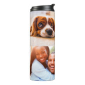 パーソナライズされた 4 Photo Thermalボトルテンプレート タンブラー (回転左)