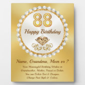 パーソナライズされた, 88誕生日ギフトアイディア,誕生日 フォトプラーク (正面)