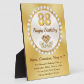 パーソナライズされた, 88誕生日ギフトアイディア,誕生日 フォトプラーク (側面)