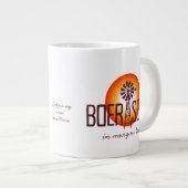パーソナライズされた / Custum BOERSEUNウィンドポンプAfrikaans ジャンボコーヒーマグカップ (正面右)