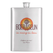 パーソナライズされた / Custum BOERSEUNウィンドポンプAfrikaans フラスク (正面)