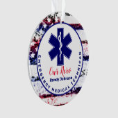 パーソナライズされた EMS Star Lifeロゴ オーナメント (正面)