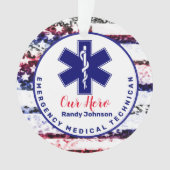 パーソナライズされた EMS Star Lifeロゴ オーナメント (正面)