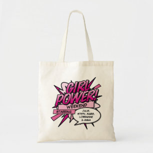 パーソナライズされた GIRL POWER ガールズウィークエンド トートバッグ