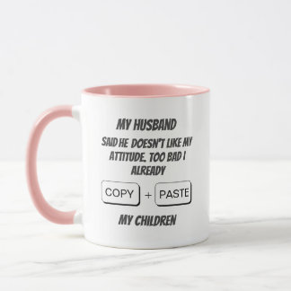 パーソナライズされた Mom カスタム Copy + Paste Mug マグカップ