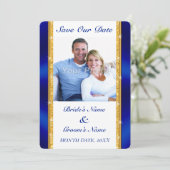 パーソナライズされた、PHOTOで日付招待状を保存 招待状 (スタンド正面)