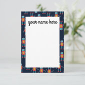 パーソナライズされた Robotノート サンキューカード (スタンド正面)