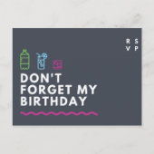 パーソナライズされた - RSVP ポストカード (正面)