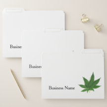 パーソナライズされた weed ビジネス フォルダー