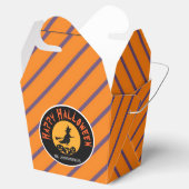 パーソナライズされた/Witch & ストライプTreat Box, フェイバーボックス (オープン)