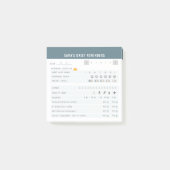 パーソナライズされたADHDの毎日気にの自己チェックイン ポストイット (正面)