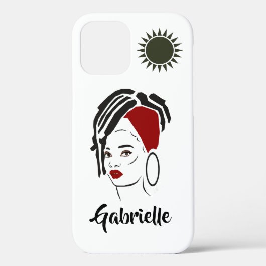 パーソナライズされたAfrican Queen Apple IPhoneケース Case-Mate iPhoneケース (裏面)