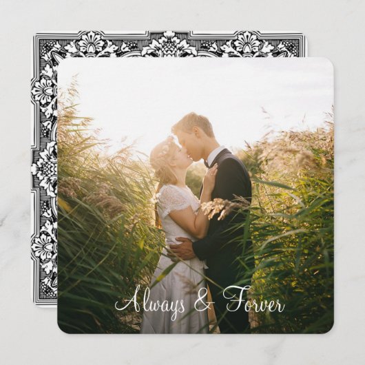 「パーソナライズされたAlways & Forever」フォトカー縁どド (正面/裏面)