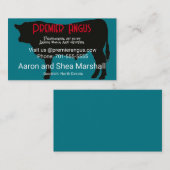 パーソナライズされたAngus Bull Silette名刺 名刺 (正面/裏面)