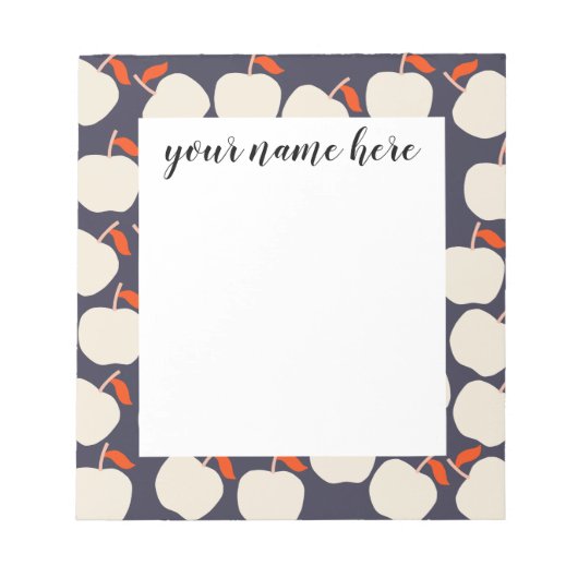 パーソナライズされたAppleメモ帳 ノートパッド (正面)