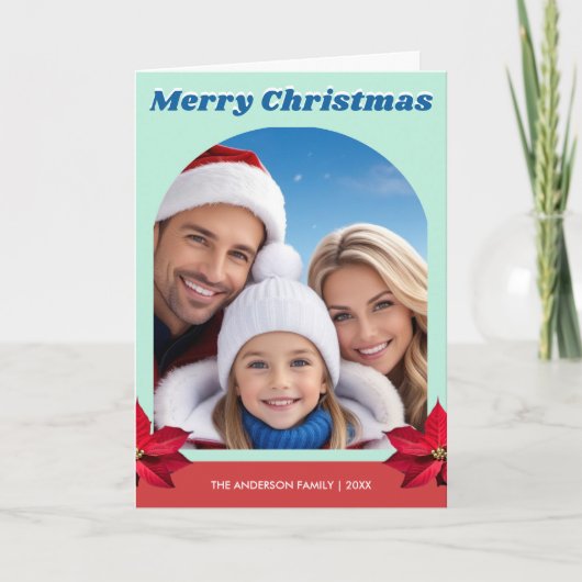 パーソナライズされたArch Family One写真Groovyモダン カード (正面)