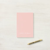パーソナライズされたArt Business Pink Post-It Notes ポストイット (デスク上)