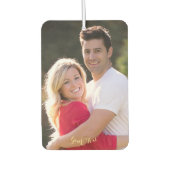 パーソナライズされたAuto Decor Family Kidsベビーフォトカー カーエアーフレッシュナー (正面)