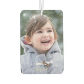 パーソナライズされたAuto Decor Family Kidsベビーフォトカー カーエアーフレッシュナー (裏面)