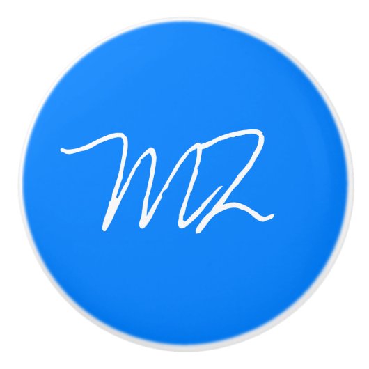 パーソナライズされたAzure Blue セラミックノブ (正面)