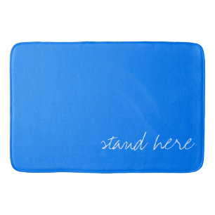 パーソナライズされたAzure Blue バスマット
