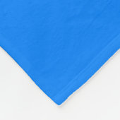 パーソナライズされたAzure Blue フリースブランケット (角)