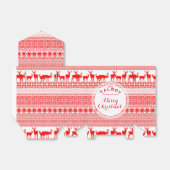 パーソナライズされたBにクリスマス・シーズンの挨拶 フェイバーボックス (折り畳みなし)