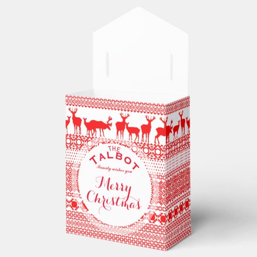 パーソナライズされたBにクリスマス・シーズンの挨拶 フェイバーボックス (オープン)