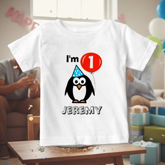 パーソナライズされたbabys 1st誕生日パーティーシャツ ベビーTシャツ