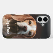 パーソナライズされたBeagle Dogの写真と名前 Case-Mate iPhoneケース (裏面 (横))