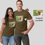 パーソナライズされたBeagle Dog Photo and Dog Name Tシャツ<br><div class="desc">Beagle Dog Photo and Dog Nameパーソナライズされたデザインカスタマイズ – この記念は、あなたのBeagleの写真をアップロードした犬の名前や自分の文字を追加した – 私たちは"犬の名前"、犬の誕生日や過ぎ去りの日が大好き。単クリックにカスタマイズ文字を追加するにはパーソナライズされた、フォントと色を変更し、独自の特別な写真を追加する。ビーグル愛好家、子供、両親、祖父母 – 誰もがZazzleのColorfulGalShopによって設計されたこの優れた犬の記念品を感謝する。下のロクリックゴと他のビーグルと犬のアイテムを参照して下さい。</div>
