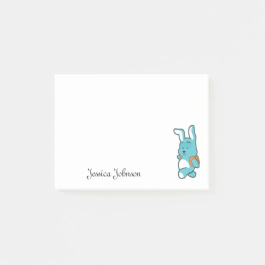 パーソナライズされたBearとおもしろいバッグ ポストイット (正面)