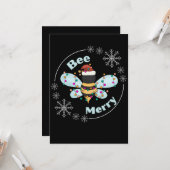 パーソナライズされたBee Merry カード (正面/裏面インサイチュ)