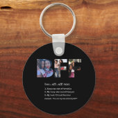 パーソナライズされたBestie BFF Friends最高の Photo Collage キーホルダー (正面)