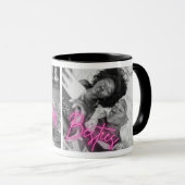 「パーソナライズされたBesties」白黒フォト マグカップ (正面右)