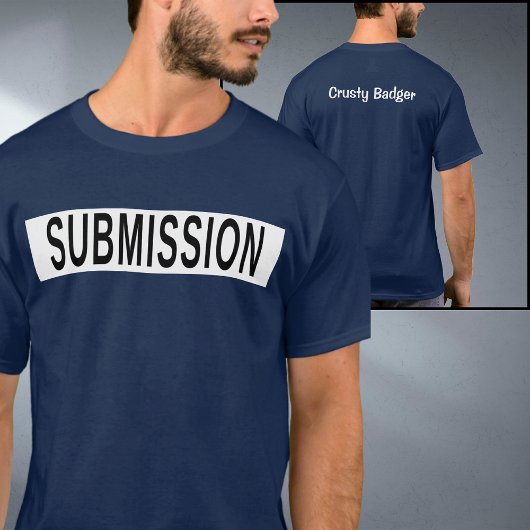 パーソナライズされたBJJ Jiu Jitsu Submission Blue Tシャツ