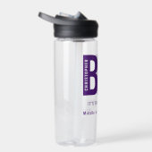 パーソナライズされたBJJ Way I柔術転が実紫ベルト ウォーターボトル (右面)