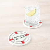 パーソナライズされたBoating Life Preserver コースター (側面)