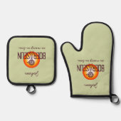 パーソナライズされたBOERSEUN Windpomp Afrikaans Braai / 鍋つかみ&鍋敷きセット (正面)